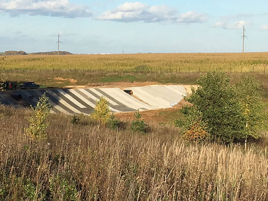 Осень 2016 г. Строительство пруда РД-3