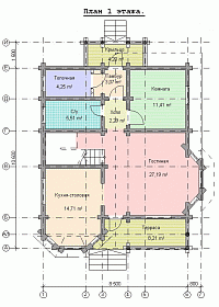 План первого этажа